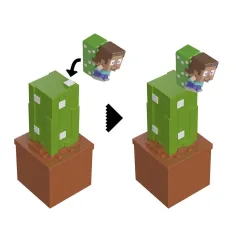 Minecraft Reveal minifigura v škatlici za shranjevanje – Kaktus – Mattel slika 4
