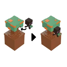 Minecraft Reveal minifigurica v škatlici za shranjevanje - Azalea - Mattel slika 2