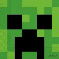 Minecraft papirnati prtički – 2-slojni, 33x33 cm, 20 kosov