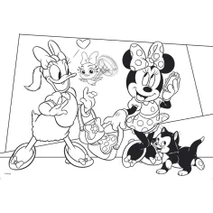 Minnie Miška 2 v 1, 108-delni puzzle in pobarvanka 50x35 cm - Lisciani slika 3