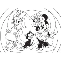 Minnie Miška 2 v 1, 108-delni puzzle in pobarvanka 70x50 cm – Lisciani slika 2