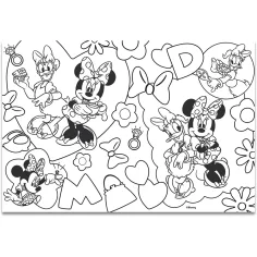 Minnie Miška 2 v 1, 60-delni puzzle in pobarvanka 50x35 cm - Lisciani slika 3