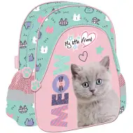 Moj mali prijatelj Fluffy Kitty otroški nahrbtnik s motivom mačke 28x25 cm