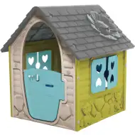 Moj prvi hišica igralnica v bež-zeleni barvi 106x98x90 cm