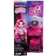 Monster High Nežnostrašna nega lutka Draculaura z dodatki - Mattel
