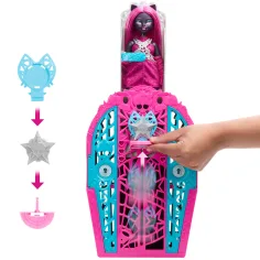 Monster High: Skrivnosti strašno dobrih prijateljev – Grozljiva preiskava Hauntlywood skrivnosti Catty Noir punčka - Mattel slika 4