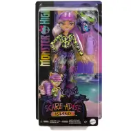 Monster High: Strašljivi rajski otok – lutka Clawdeen Wolf s dodatki - Mattel