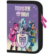 Monster High vijoličen raztegljiv peresnica 21x14x3,5cm