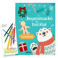 Móra: Knjiga pobarvank Ledeni medved in prijatelji s barvicami