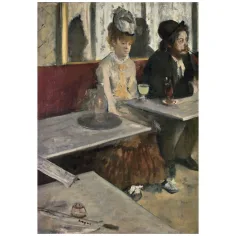 Muzejska zbirka: Edgar Degas - V kavarni 1000-delna sestavljanka s posterjem - Clementoni slika 2