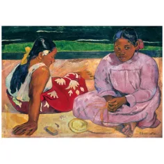 Muzejska zbirka: Gauguin - Tahitijske ženske na obali 1000-delna sestavljanka s posterjem - Clementoni slika 2