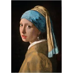 Muzejska zbirka: Johannes Vermeer - Dekle z bisernim uhanom 1000-delna sestavljanka s posterjem - Clementoni slika 2