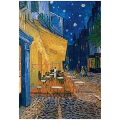 Muzejska zbirka: Van Gogh - Terasa kavarne ponoči 1000-delna sestavljanka s posterjem - Clementoni slika 2
