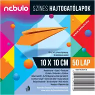 Nebulo: Barvni papir za zgibanje, 50 listov, 10x10 cm, 80 g