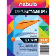 Nebulo: Barvni papir za zgibanje, 50 listov, 12x16 cm, 80 g