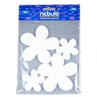 Nebulo: Cvetlična polistirenska dekoracija, set 4 kosov