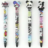 Nebulo: Gelinasti svinčnik z gumbom in motivom pande, ki ga je mogoče izbrisati, na voljo v več različicah, 1 kos