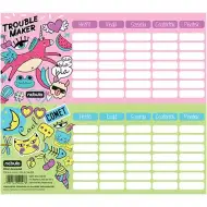 Nebulo: Girl Power enostranski, dvostranski mini urnik