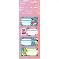 Nebulo: Girl Power nalepke za zvezke, komplet 12 kosov