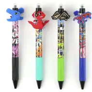 Nebulo: Jezni dinozaver izbrisljivi gelni svinčnik s pritiskom na gumb, na voljo v več različicah, 1 kos