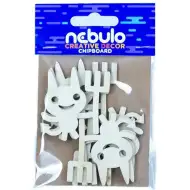Nebulo: Kartonska dekoracija hudičev, set 6 kosov