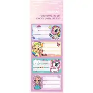 Nebulo: Komplet 12 nalepk za zvezke z motivom samoroga in princese