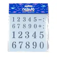 Nebulo: Majhne številke plastična šablona