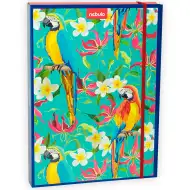 Nebulo: Ovitek za zvezke v A/4 velikosti z motivom papige