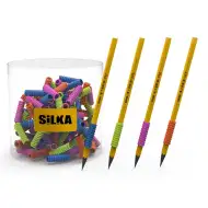 Nebulo: Silikonski spiralni držalo za svinčnik v različnih barvah 1 kos