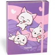 Nebulo: Škatla za zvezke velikosti A/5 z motivom mačke