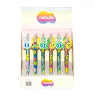 Nebulo: Smile gumb za pritisk radirljiv gelni svinčnik, več vrst, 1 kos