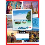 Nebulo: Spet zvezan gladek zvezek z vzorcem Tajske, 80 listov, A/4, 32 črt