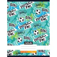 Nebulo: Spet zvezan navaden zvezek s napisom Football time 80-32 A/4