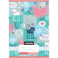 Nebulo: Speta zvezek z ljubkim motivom mačke Mirr-Murr, karo, format A/5, 27-32