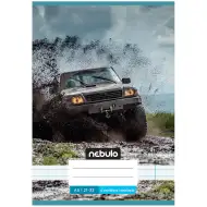Nebulo: Spetačena črtasta zvezek formata A/5 za 4. razred z motivom terenskega vozila (off-road) 21-32