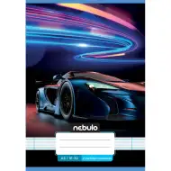 Nebulo: Speti zvezek za 2. razred, črtasti, A5, 16-32, z motivom avtomobila