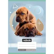 Nebulo: Speti zvezek za 3. razred, črtasti, A5, 12-32, z živalmi - s psi.