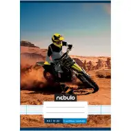Nebulo: Spetji 3. razredni cross motorist v puščavi, črtasta zvezek z vzorcem 12-32 A/5