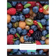 Nebulo: Zvezek s sponkami, karo vzorec z motivom sadja, 87-32 A/4