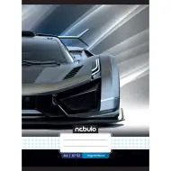 Nebulo: Zvezek z vzorcem športnega avtomobila, kvadratni, spet z žico, 87-32 A/4