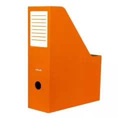 Nebulo: zložljivo kartonsko držalo za dokumente, 80 mm, oranžno