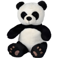 Nicotoy: sedeča plišasta panda 33 cm - Simba Toys