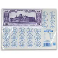 Paket igralnega denarja s papirjem in izrezljivimi kovanci