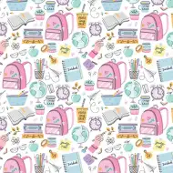 Papir za zavijanje z vzorcem učenja in zabave 100x70 cm