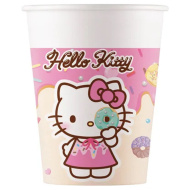 Papirnati kozarci Hello Kitty in Kuromi, komplet 8 kosov, 200 ml