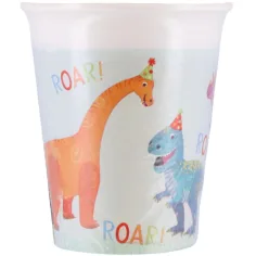 Papirni kozarci za zabavo z dinozavri, komplet 8 kosov, 200 ml
