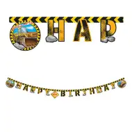 Party banner z vzorcem delovnega stroja 200 cm