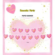 Pasica za rojstnodnevno zabavo "Vse najboljše" z motivom Male princese