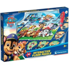 Paw Patrol interaktivni 24-delni talni puzzle - Clementoni