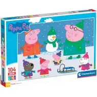 Peppa pujsa 104-delni maxi supercolor sestavljanka - Clementoni